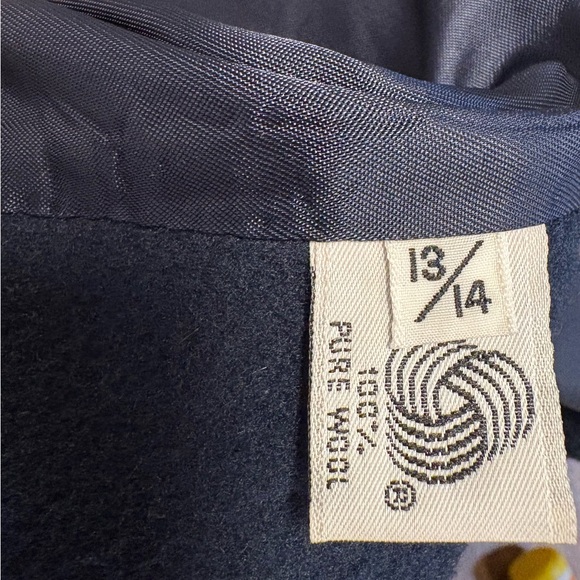 Classic Wool Longline Coat Navy Maxi Double Breasted Quiet Luxury Winter M/L - Picture 11 of 13